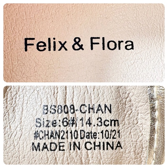 Felix & Flora Gold Glitter Sneakers Size 6 Baby Toddler Velcro Strap - Picture 8 of 8